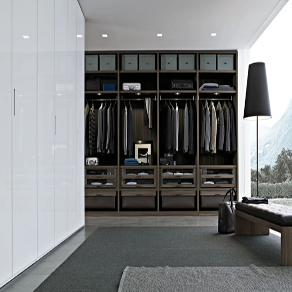 Luxury Simple Design Wooden Bedroom Wardrobe Design In