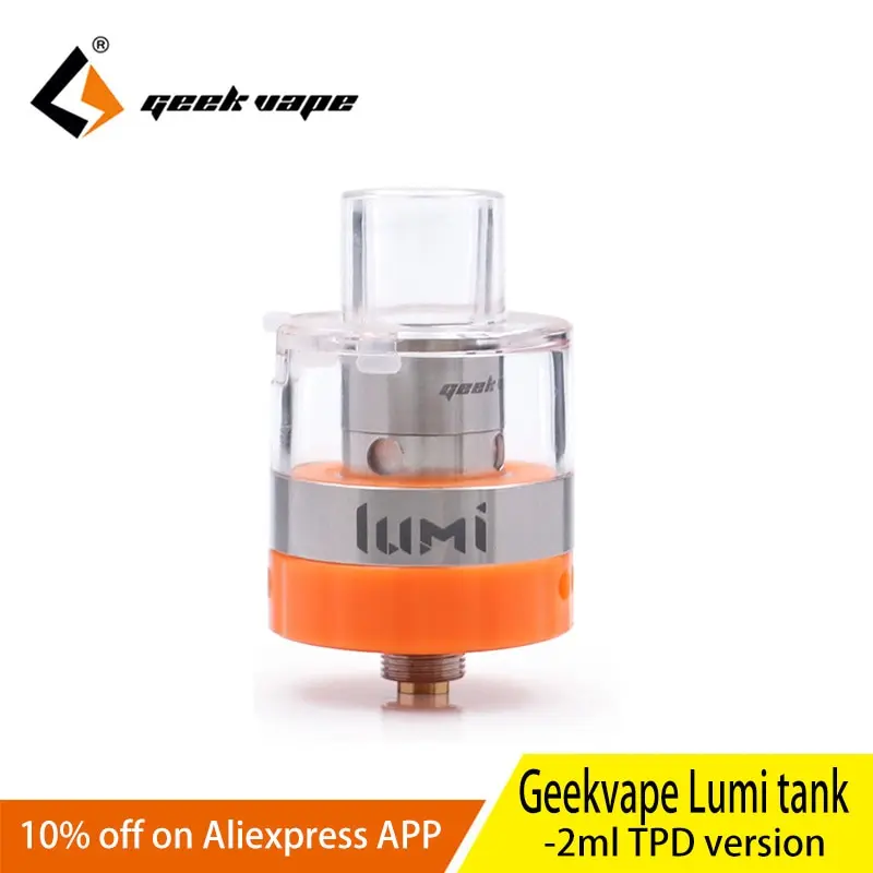 

2pcs/lot Geekvape Lumi tank use 0.3ohm supermesh coil top filling electronic cigarette vape tank vs SMOK TFV12 prince tank