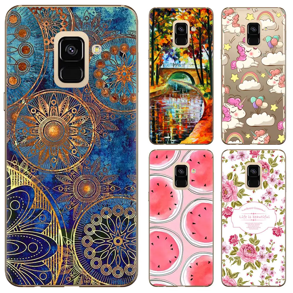 

New Arrival Phone Case For Samsung Galaxy A6 5.6-inch / A6 + Plus 6-inch Fashion Design Art Painted TPU Soft Case