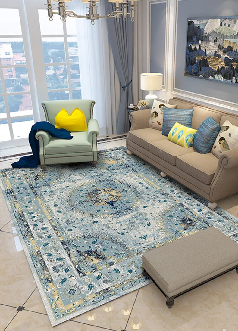 Imported Iran Persian Large Living Room Carpets Polypropylene Home Bedroom Carpet Floor Mat Area Rugs Livingroom Carpet