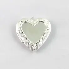 60 шт Серебристая цепочка сердце в подвеска кулон-сердечко 42x40 мм#20400