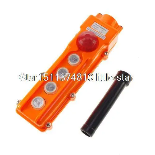 

For Hoist Crane Pendant Control Station Push Button Switch Rainproof COB-62H