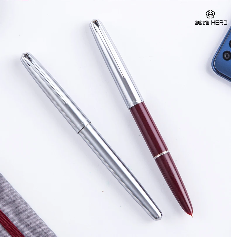 

HERO 100 GIFT GOLD pen metal Transparent classic luxurious ink fountain pen
