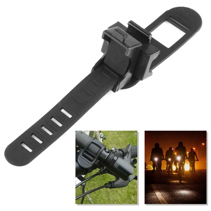 

360 Degree Rotation Swivel Bicycle Bike Front Flashlight Torch Mount Head Light Adjustable Holder Clip Bicycle Accessories