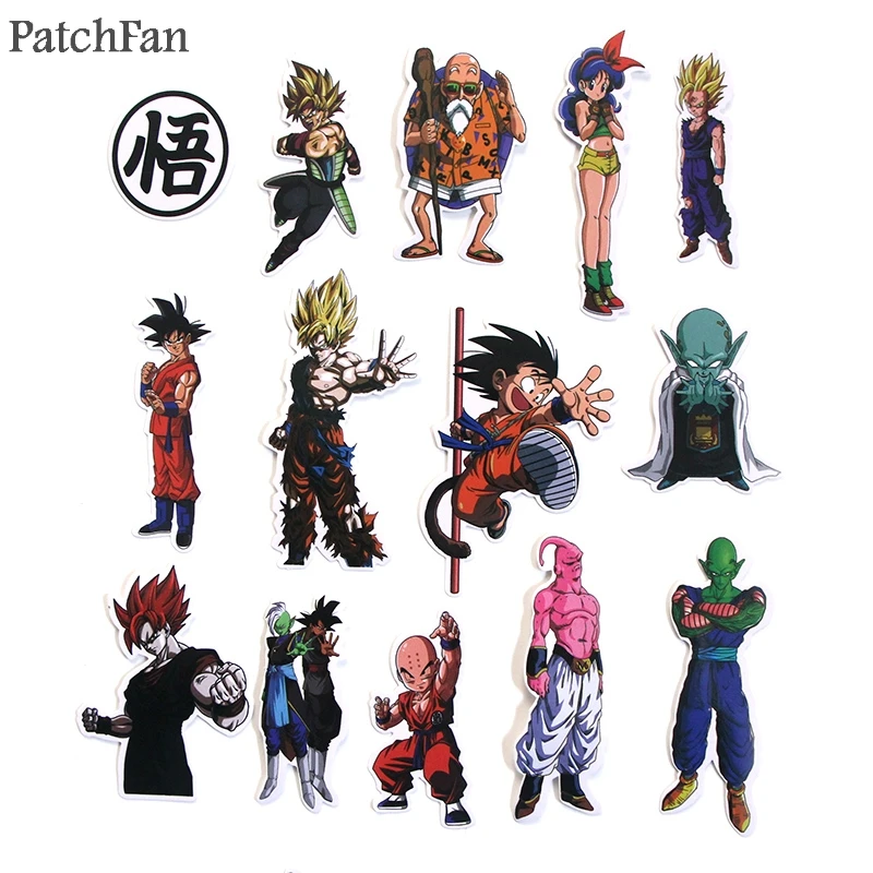 Patchfan 56 шт Dragon ball z мультфильм дети игрушки наклейка, сделай сам, Скрапбукинг альбом Чемодан ноутбук телефон наклейки на ноутбуки Стикеры A1527