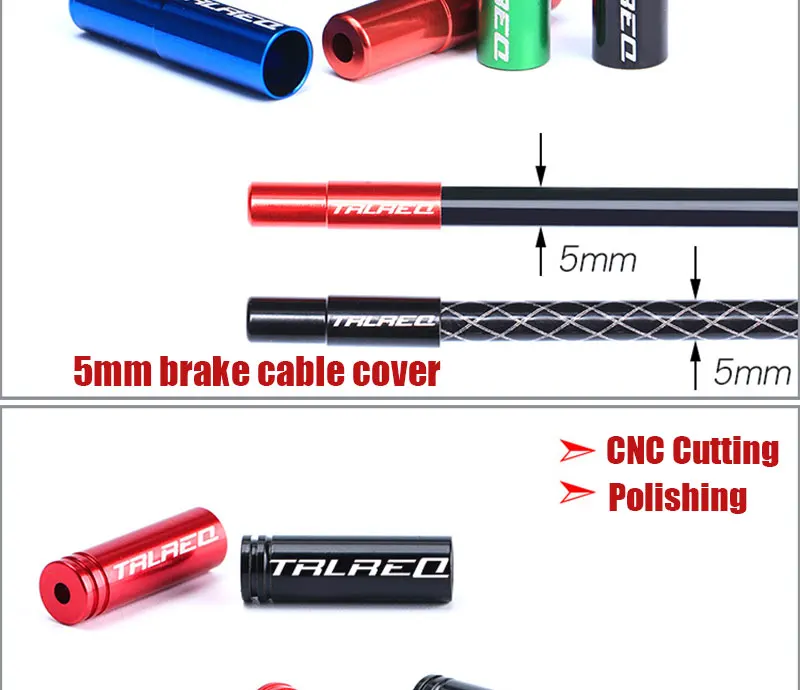 TRLREQ 10 шт./лот MTB BMX Гидравлический дисковый тормоз провода Кабельная линия 5 мм Derailluer 4 мм крышка тормозного кабеля велосипед велосипедный кабель крышки наборы