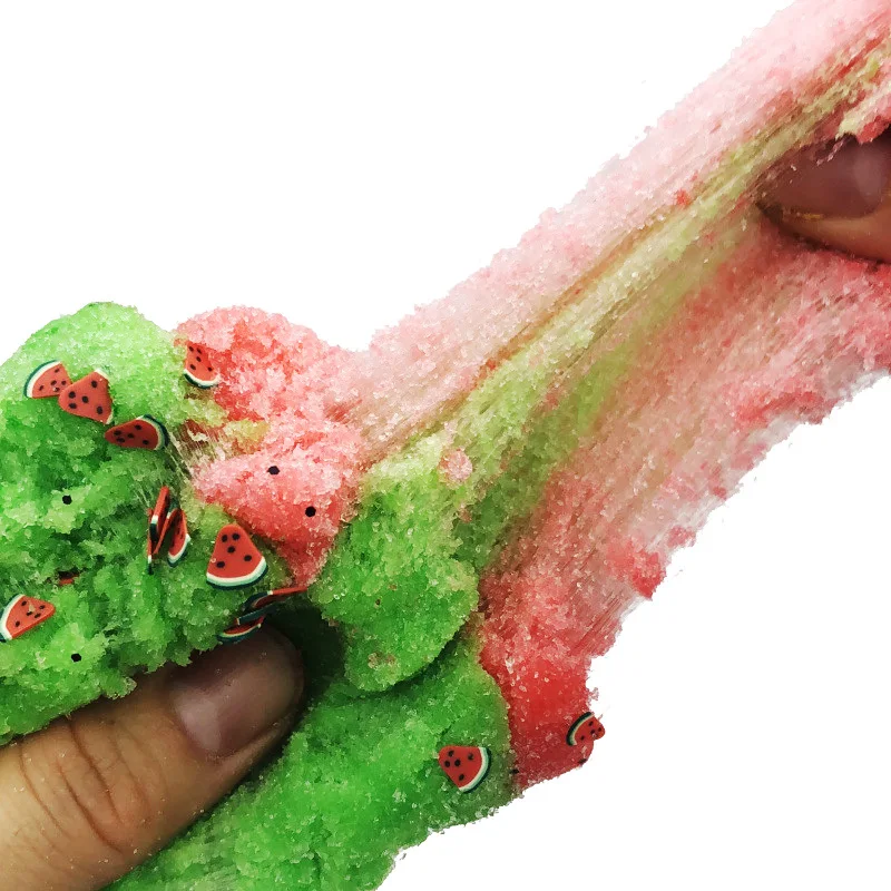 

60ml Fruit Slime Fluffy Slime Cloud Slime Modeling Clay Glue Slimes Lizun Toys for Children Kids Gift Office Antistress Reliever