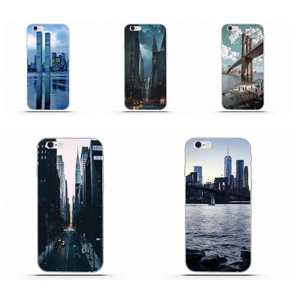Wexoeq usa america city мягкие чехлы Обложка для Apple iPhone 4 4S 5 5C 5S SE 6 6S 7 8 Plus X | Мобильные
