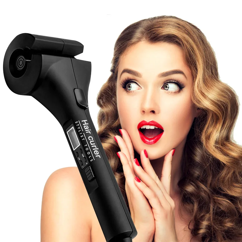 

Good Quality 110-240V LCD Automatic Hair Curler Digital hair styling Tools Pro Electric Styler Wave hair curling iron EU US Plug
