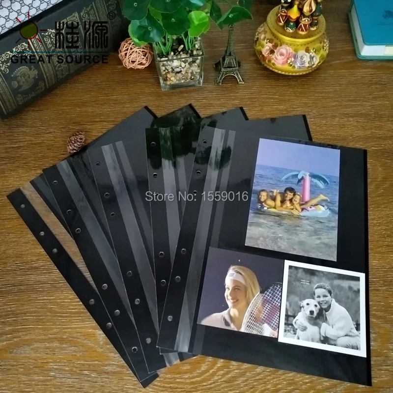 Клейкий лист фотоальбома для папки А4, 15 листов в наборе, двухсторонняя с помощью