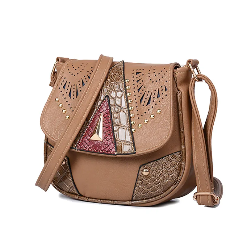 REPRCLA خمر الجوف خارج المرأة حقيبة كتف عالية الجودة أكياس Crossbody للنساء حقيبة ساع خليط بو حقائب
