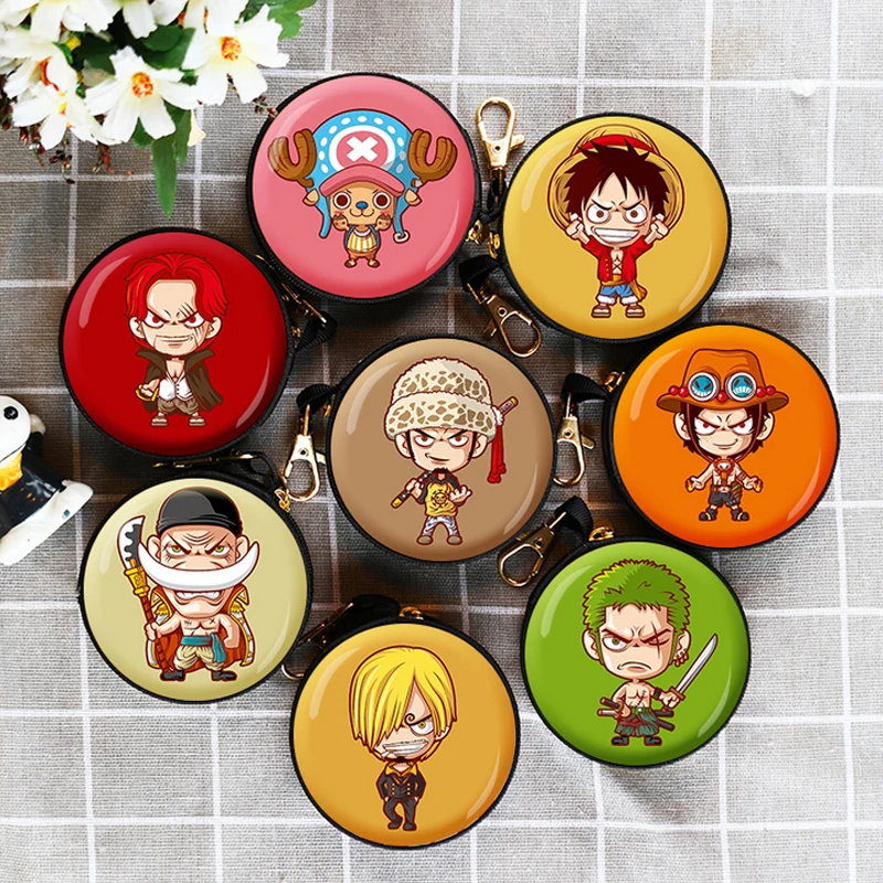 

Multi-functional Storage Bag One Piece Cartoon Luffy Beautiful Shape Can Put Change Money Headset Data Line Childhood Memory Toy