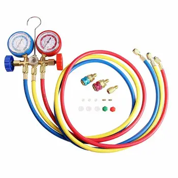 

New Style AC Diagnostic Manifold Freon Gauge Set Air Conditioning Tool For R134A R12 R22 R502 Refrigerants