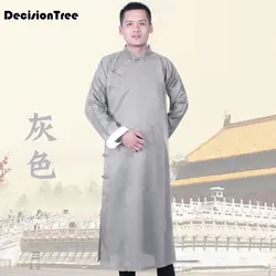 2019 летний китайский мужской темно-синий халат кимоно купальный халат ночная рубашка домашняя пижама для отдыха халат в китайском стиле