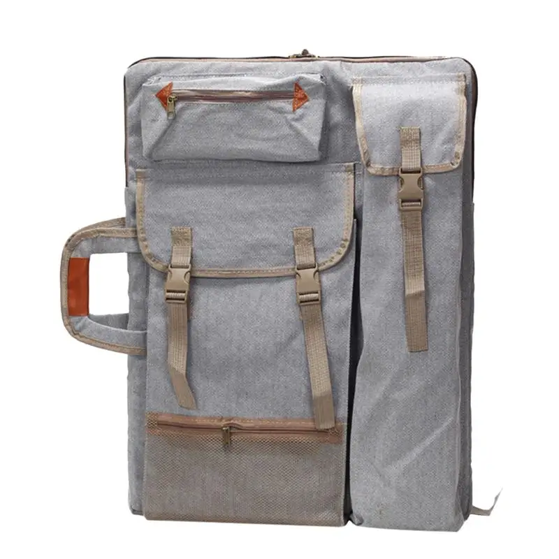 

1pc Art Portfolio Backpack Case Bag Drawing Board Tote Bag Shoulder Bag with Shoulder Straps Zipper Side Bags for Outdoor Sketch