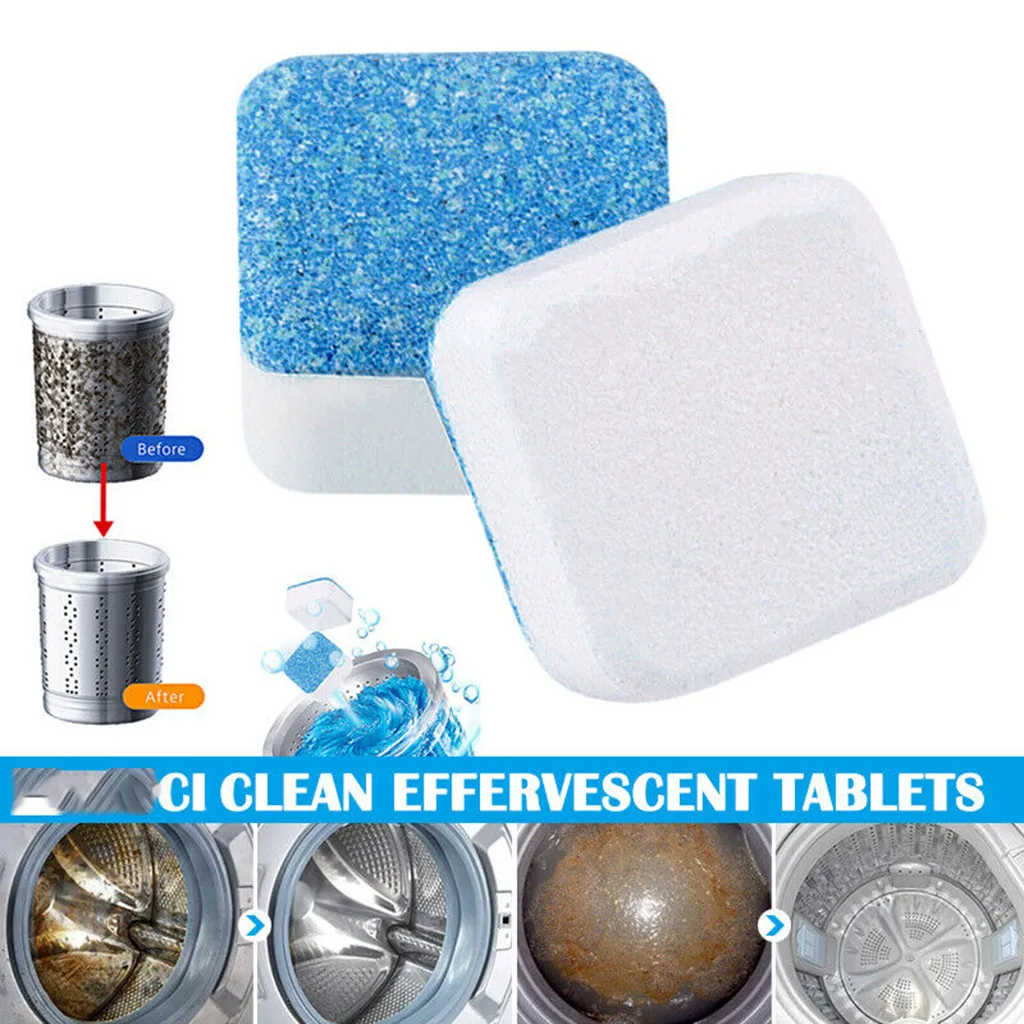 

Washing Machine Cleaner Descaler Deep Multifunctional Effervescent Cleaning Washing Machine cleaner Remover tablets Deodorant