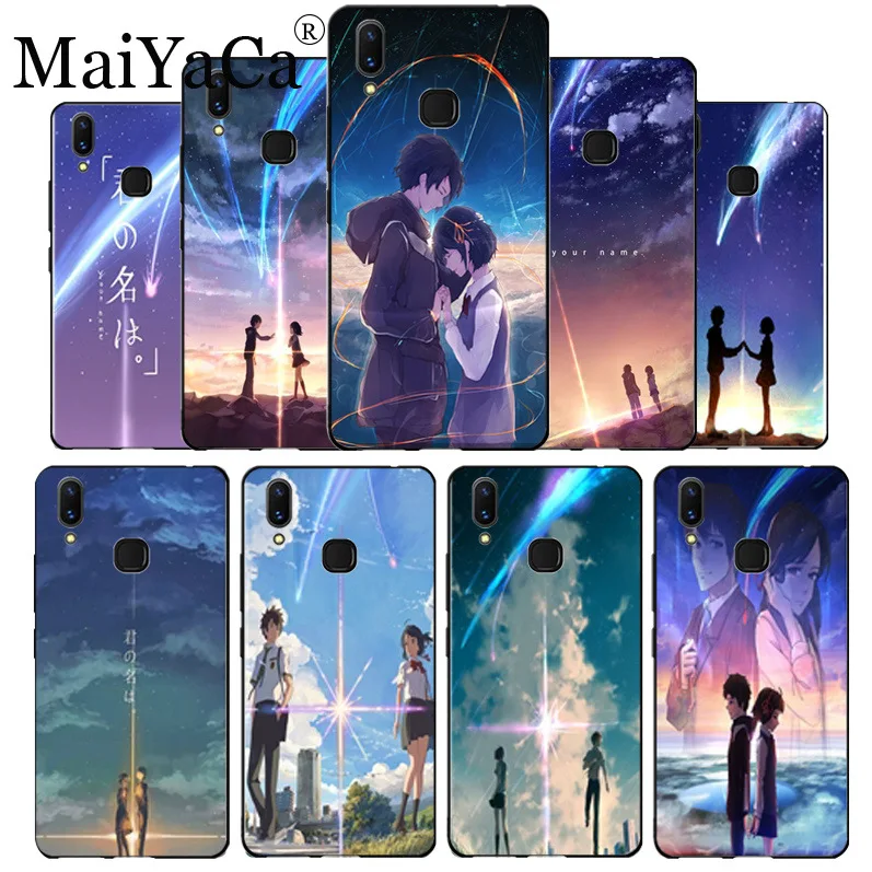 

MaiYaCa Kiminonawa Your Name Japanese anime Luxury Hybrid phone case for vivo x20 plus x21 ud nex s x9s V9 V7 Y 83 case funda