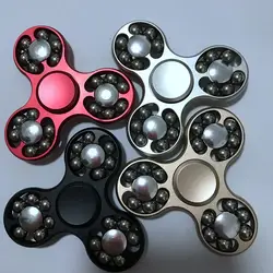 Fidget spinner the storm 3 leaf round 18 bead Спиннер гироскоп стальной шар относится к игрушкам гироскопа