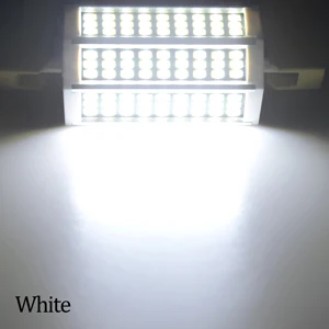 10W 20W 25W 30W R7S светодиодный светильник 78 мм, 118 мм, 135 мм, 189 мм 220V SMD5730 светодиодный лампы светильник r7s J118 J78 трубки заменить галогенные потолочные светильник - Испускаемый цвет: Белый