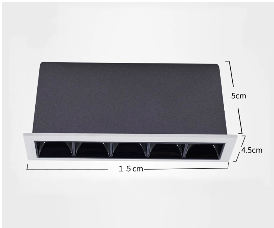 SCON AC110-240V 7,5 Вт светодиодный квадратный линейный мини-светильник SDM OSRAM CRI Ra> 85 для офиса, гостиной 5 головок Диммируемый барный светильник-10 шт