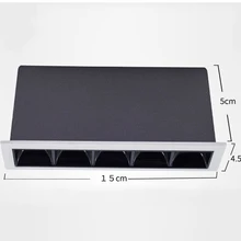 SCON AC110-240V 7,5 Вт светодиодный квадратный линейный мини-светильник SDM OSRAM CRI Ra> 85 для офиса, гостиной 5 головок Диммируемый барный светильник-10 шт