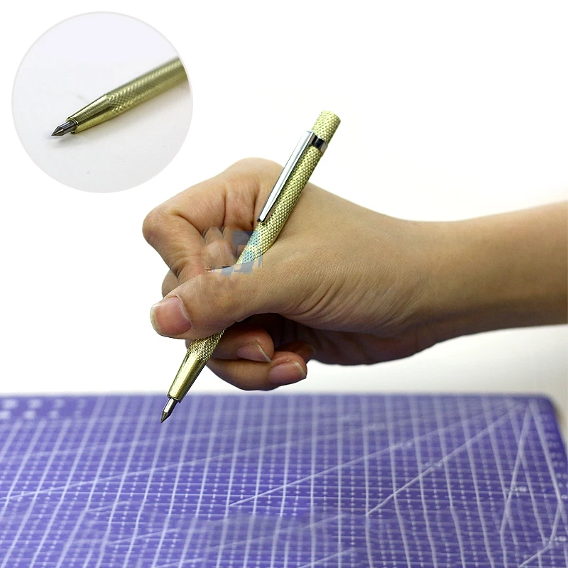 

Detail Modification of All-metal Marking Needle Tungsten Steel Marking Pen Wit 2 Grindstone