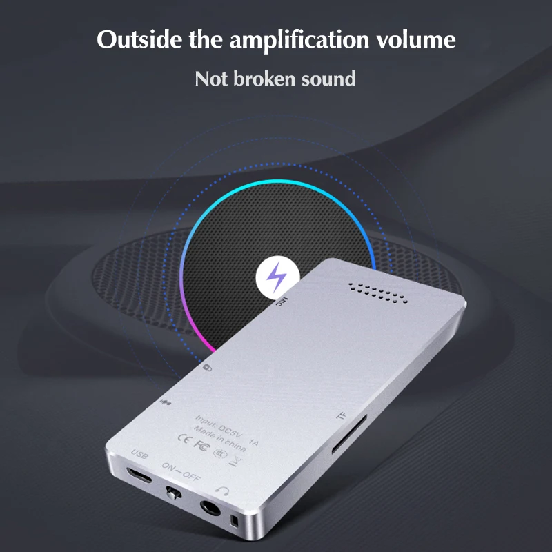 Mahdi Fm Mp 3 Hifi мини MP3 плеер с наушниками Музыка для спорта Flac экран без потерь