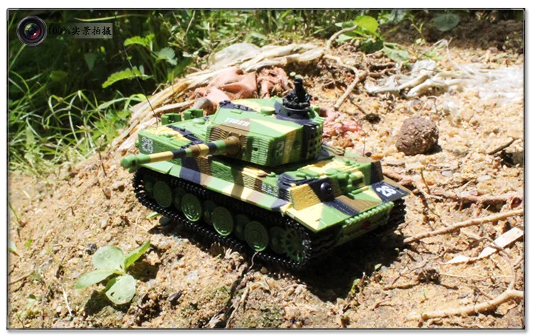 RC Танк Германия Тигр I красочный 1: 72 яркие высокие имитированные большие танки игрушки 2117 мини пульт дистанционного управления игрушка