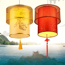 Modern new Chinese chandelier restauranthot pot shop antique aisleclassical lampsheepskin LU620 ZL476