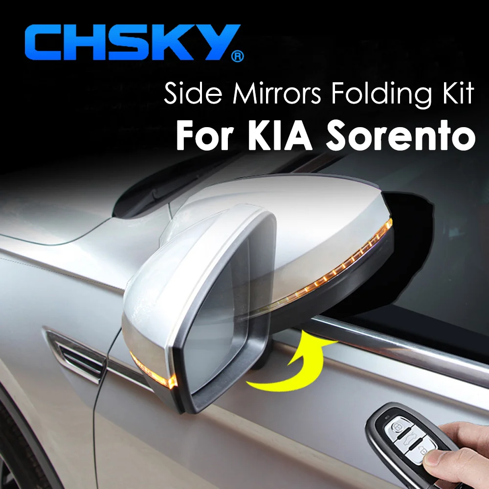 CHSKY Car Side Mirror Folding Kit for Kia Sorento 2003 2014 Auto Side