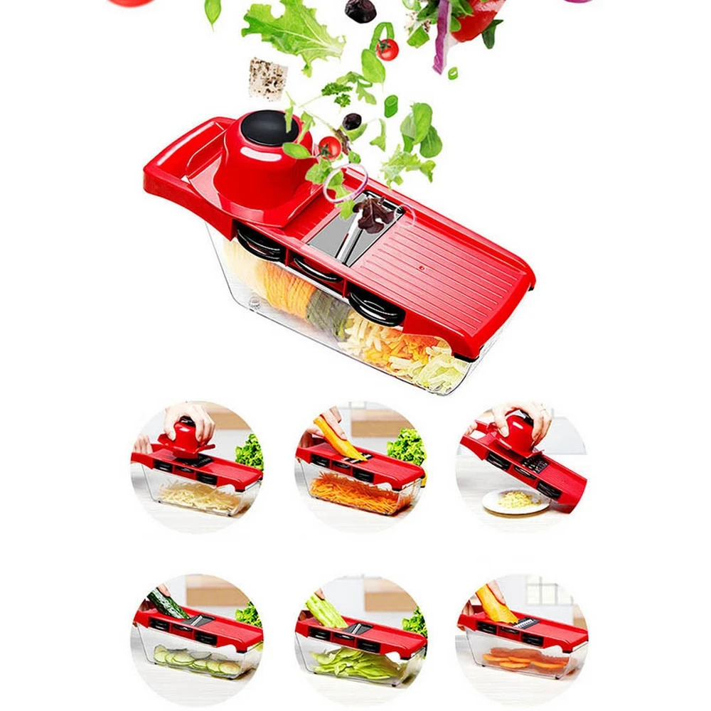 Creative Mandoline Slicer Vegetable Cutter with Stainless Steel Blade Manual Potato Peeler Carrot ChGrater Dicer Kitchen Tool (9)