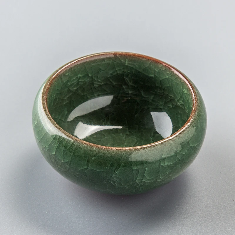 

65ML Porcelain Bowls For Tea Cup Chinese Longquan Celadon Tea Set China Ceramic Crafts tea cup & saucer sets 6 Colors D056