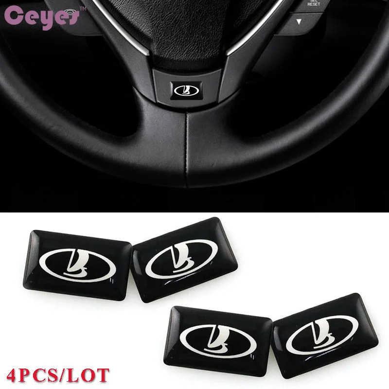

Auto Car-Styling Car Decoration Emblems Badge Case For Lada Niva Kalina Priora Largus Vaz Samara Car Sticker National 4Pcs/lot