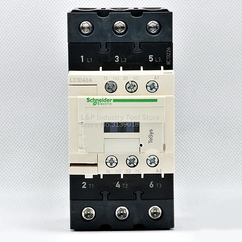 

(New Version) New Original Schneider LC1D40AM7C Coil 220VAC Contactor Relay LC1-D40AM7C 40A Load 18.5KW-380V Standard LC1D