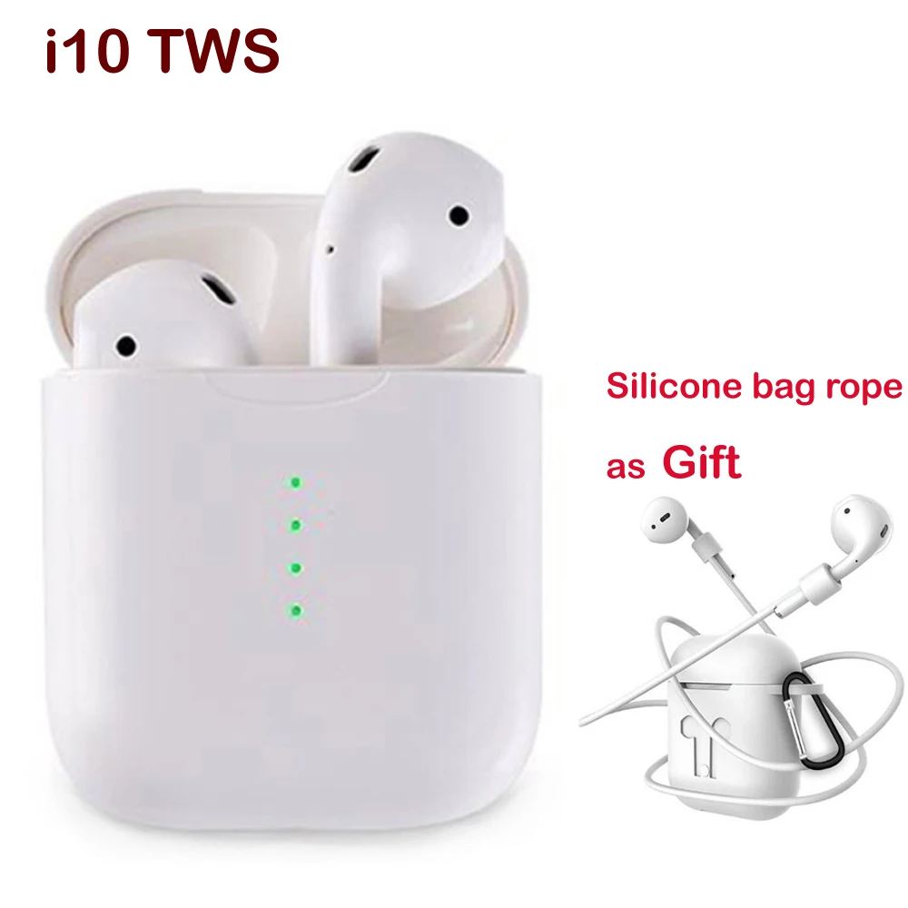 

new i10 TWS Bluetooth 5.0 Earbuds i9s TWS Wireless Earphones Support Touch Control Wireless Charging Binaural Calling