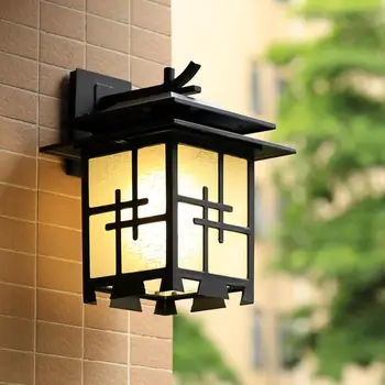 

Chinese simple style outdoor outdoor waterproof villa entrance lobby garden courtyard imitation Vintage wall lamp LO835