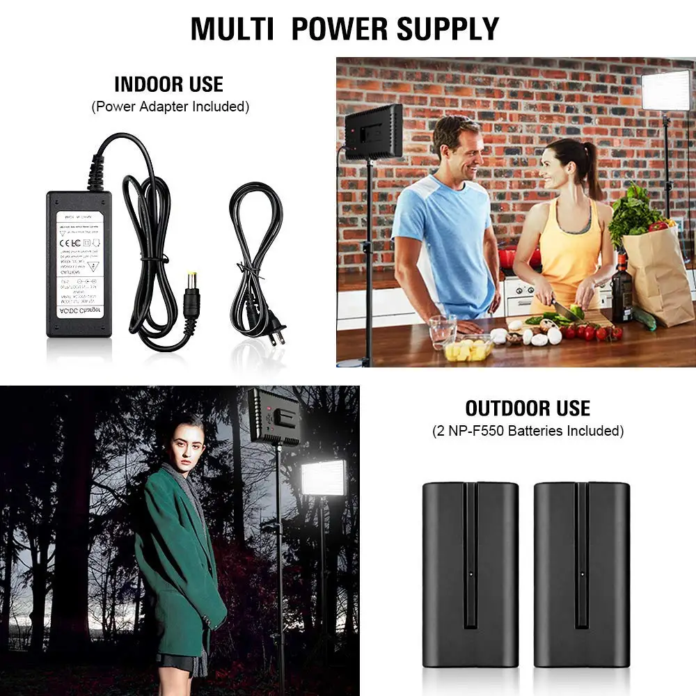 Capsaver TL 240S 2 комплекта светодиодный светильник для видеосъемки ing 5600K CRI93 240 s