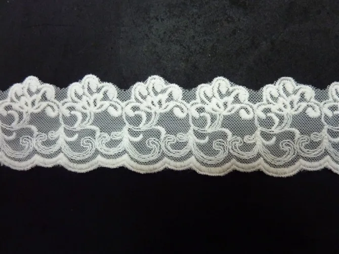 

Free shipping Flower white cotton embroidered lace,3-15cm width,XERYmx029