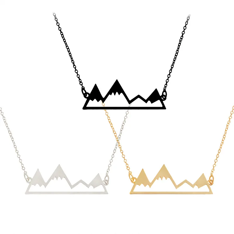 Mountain Top Necklace Snowy Mountain Necklace Dainty Hiking Nature Outdoor Jewelry Mountain Climbing Gifts Mountain Top Necklace Snowy Mountain Necklace Dainty Hiking Nature Outdoor Jewelry Mountain Climbing Gifts