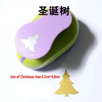 

2" Christmas tree Scrapbooking Tool Paper Punch For Photo Gallery decoration DIY Gift Card Punches Embossing device eva puncher