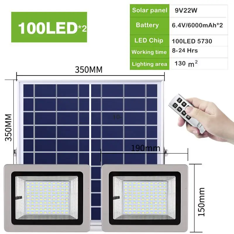 100 led