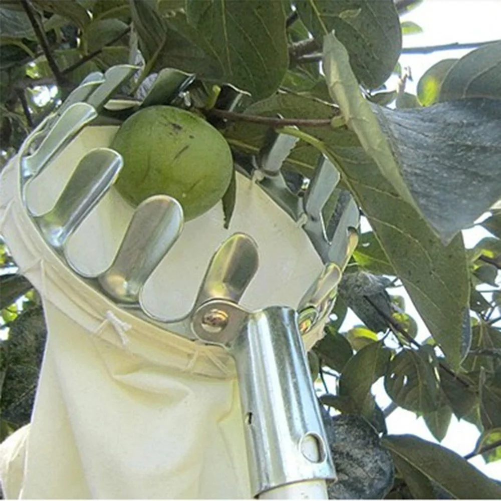 Практичные металлические яблоки для фруктового сада, удобные ткани, садовые яблоки, персики, инструменты для сбора деревьев, 13 зубов