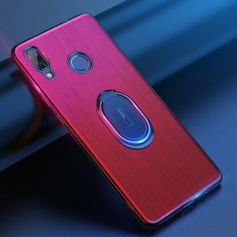 

For Huawei Nova 2 Case Silicone Anti-drop Magnetic Cover With Kickstand For Huawei Nova 2 Plus and Matte solid colors Case