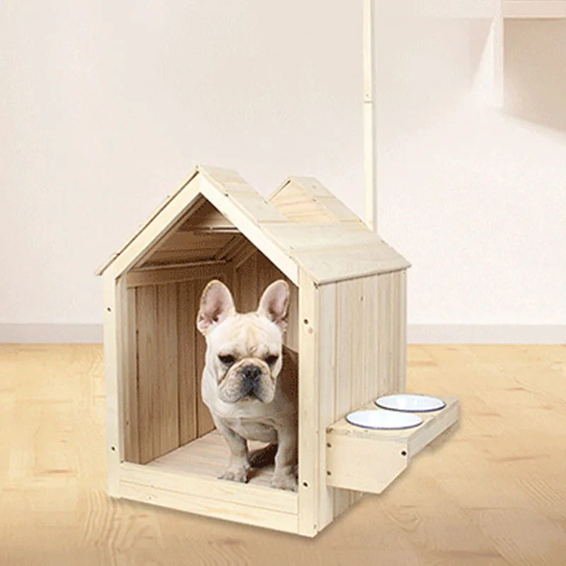 

Solid Wood Demolition and Washing of Pet Villas, Four Seasons, One Nest, Two Users, Outside Indoor kennel, Small Dog kenne