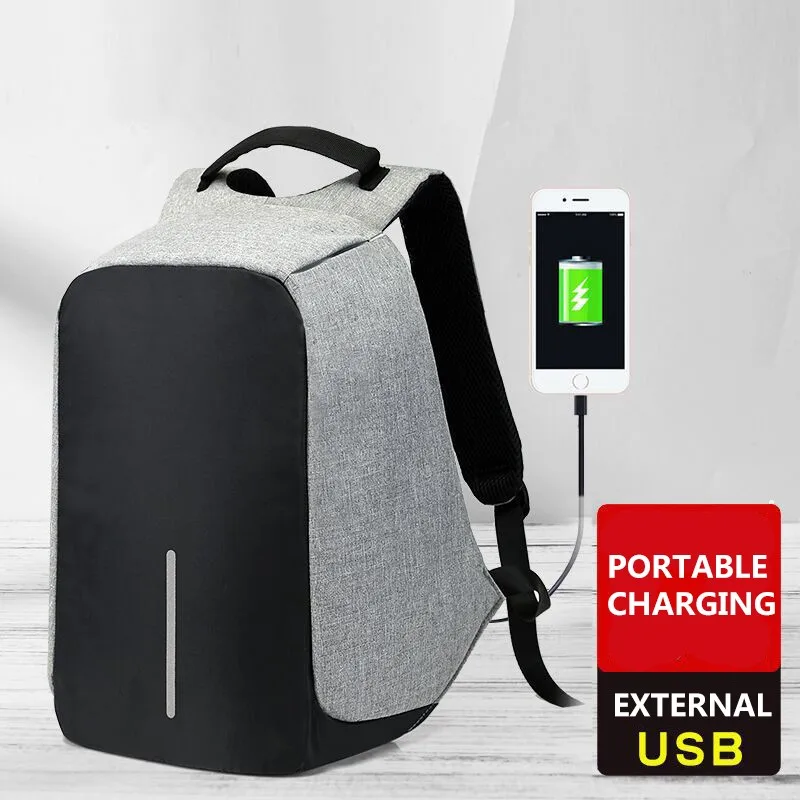 Модный брендовый Многофункциональный Противоугонный водонепроницаемый рюкзак для путешествий с USB зарядкой 15,6 дюймов Apple, ноутбук, сумка для ноутбука, Новинка