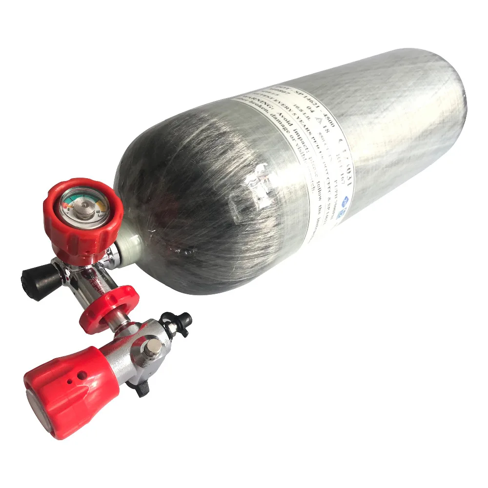 AC290111 сжатый воздух 4500Psi 300 бар 9L точка для дайвинга и охоты резервуар Акваланга из