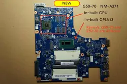Тестирование Новый ACLU1/ACLU2 NM-A271 для lenovo G50-70 Материнская плата ноутбука I3 процессор со встроенным видео карты