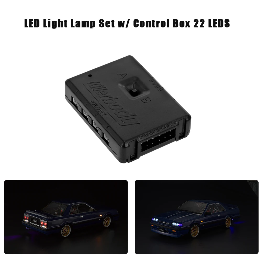 

RC Car LED Light Lamp Set w/ Control Box 22 LEDS for 1:10 Nissan Skyline R31 Electric Touring RC Cars Parts