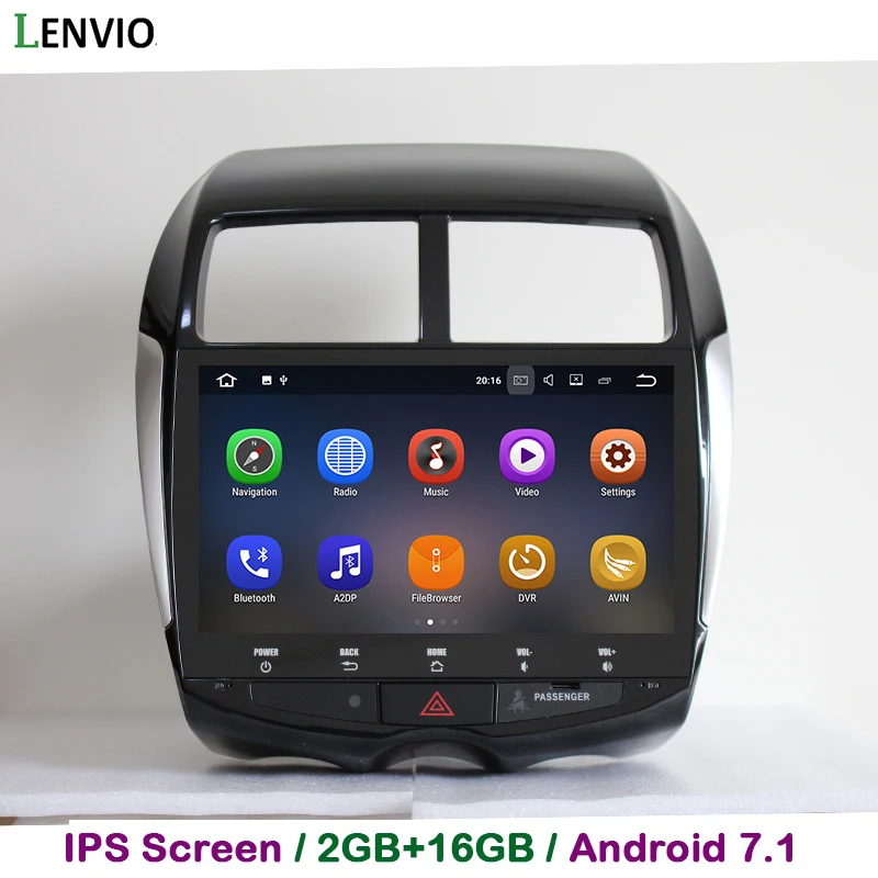 Автомобильный DVD плеер Lenvio 2G RAM Android 7 1 GPS навигация для Mitsubishi ASX 2010 2011 2012 2013 2015 Peugeot