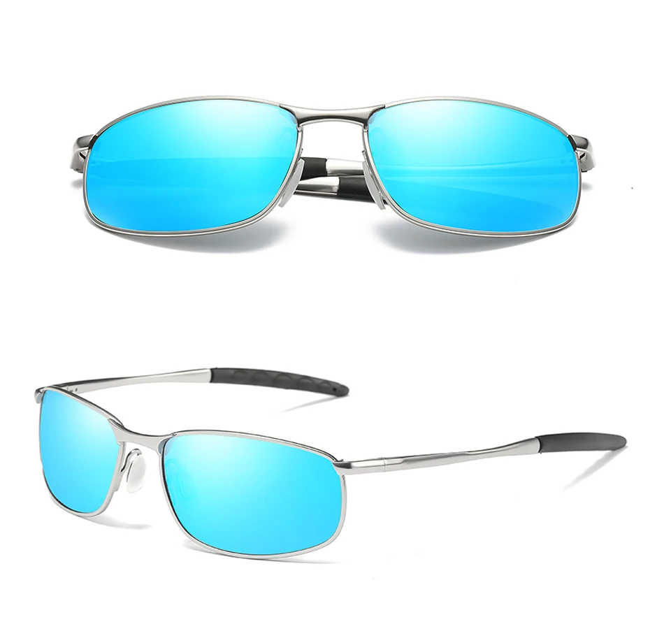 Vcka поляризационные Солнцезащитные очки для женщин Для мужчин Брендовая Дизайнерская обувь прямоугольник Защита от солнца стекло Для мужчин S вождения Защита от солнца Очки Óculos De Sol UV400 очки